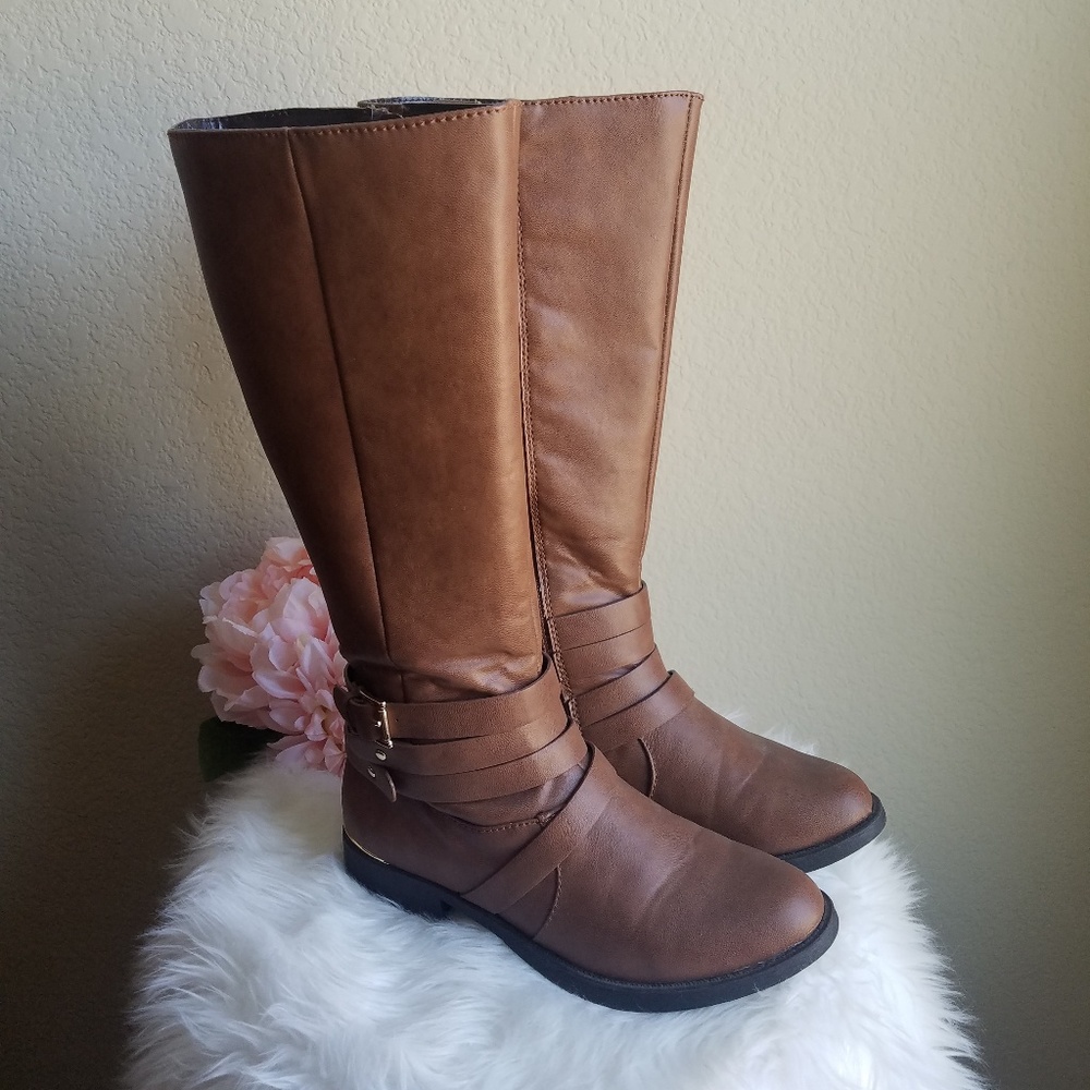 Knee High Cognac Boots